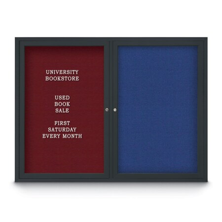 United Visual Products Corkboard, Cork/Gold, 36" x 36" UV436H-GOLD-CORK